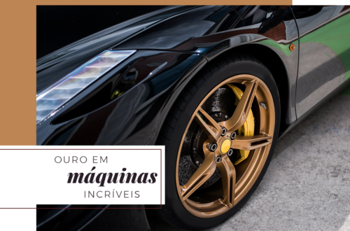 Carros incríveis com acabamento em ouro!